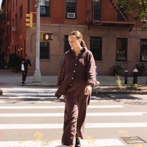 Shelter Eva pants eggplant color